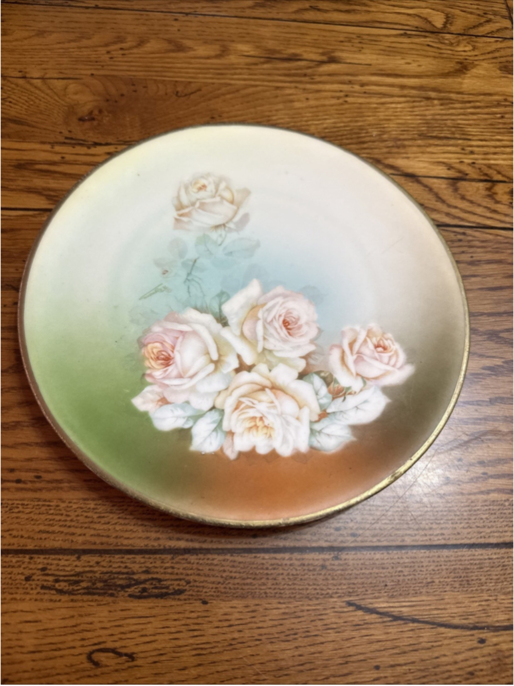 ANTIQUE SEVRES CHATEAU DES TUILERIES FRENCH HAND PAINTED PLAQUE ~ PLATE